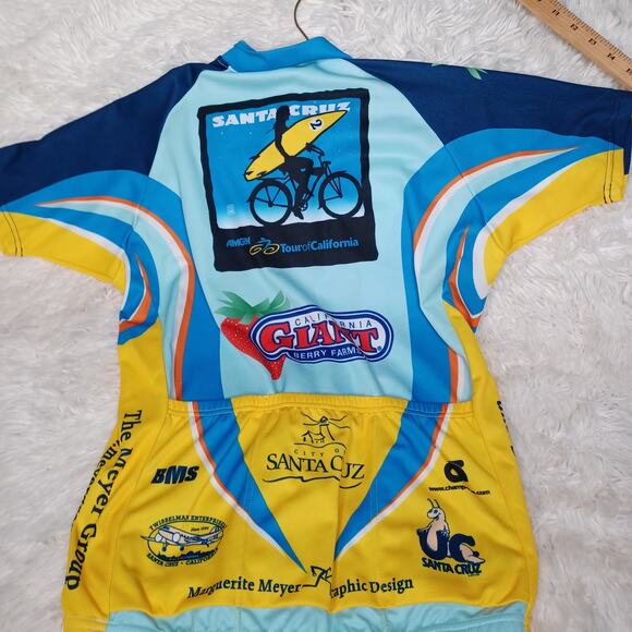 Santa Cruz Tour of California Giant Berry Farms Cycling Jersey Size Men’s M - Picture 4 of 4